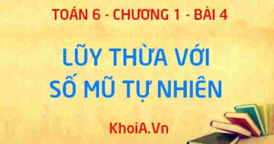 Lũy thừa với số mũ tự nhiên, cách nhân chia hai lũy thừa cùng cơ số - Lý thuyết Toán 6 bài 4